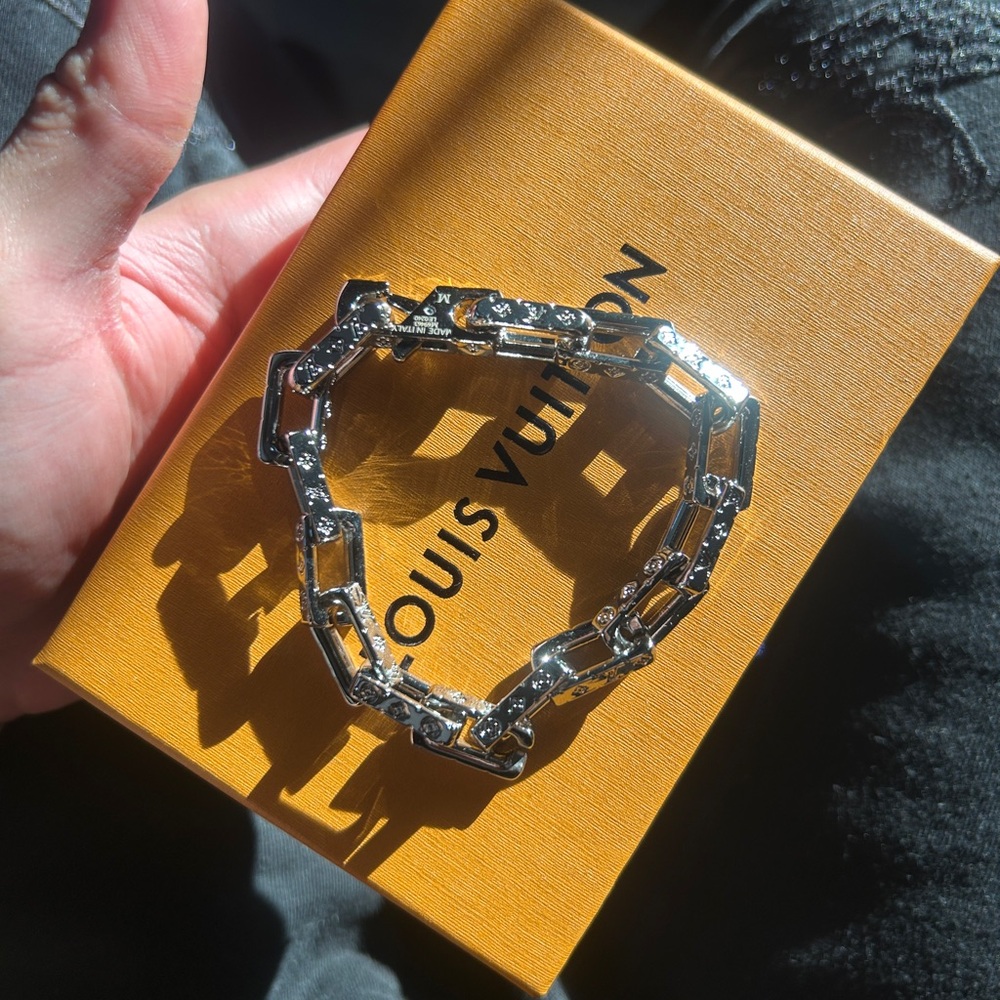 Louis Vuitton Silver Chain Link Bracelet
